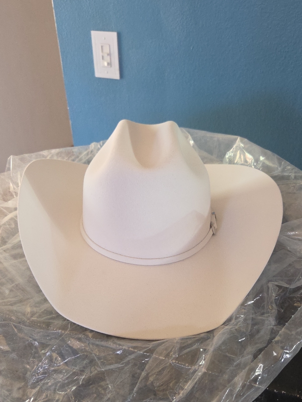 Rodeo Collection 5x White Cowboy Hat Western Hat 7 1/2 - Picture 2 of 7